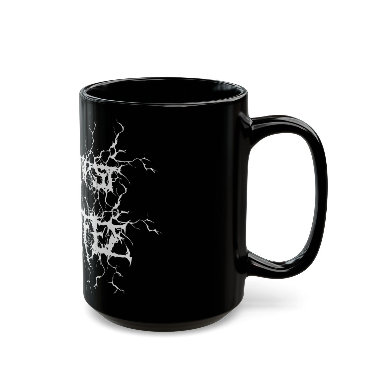 'But First Coffee' death metal mug